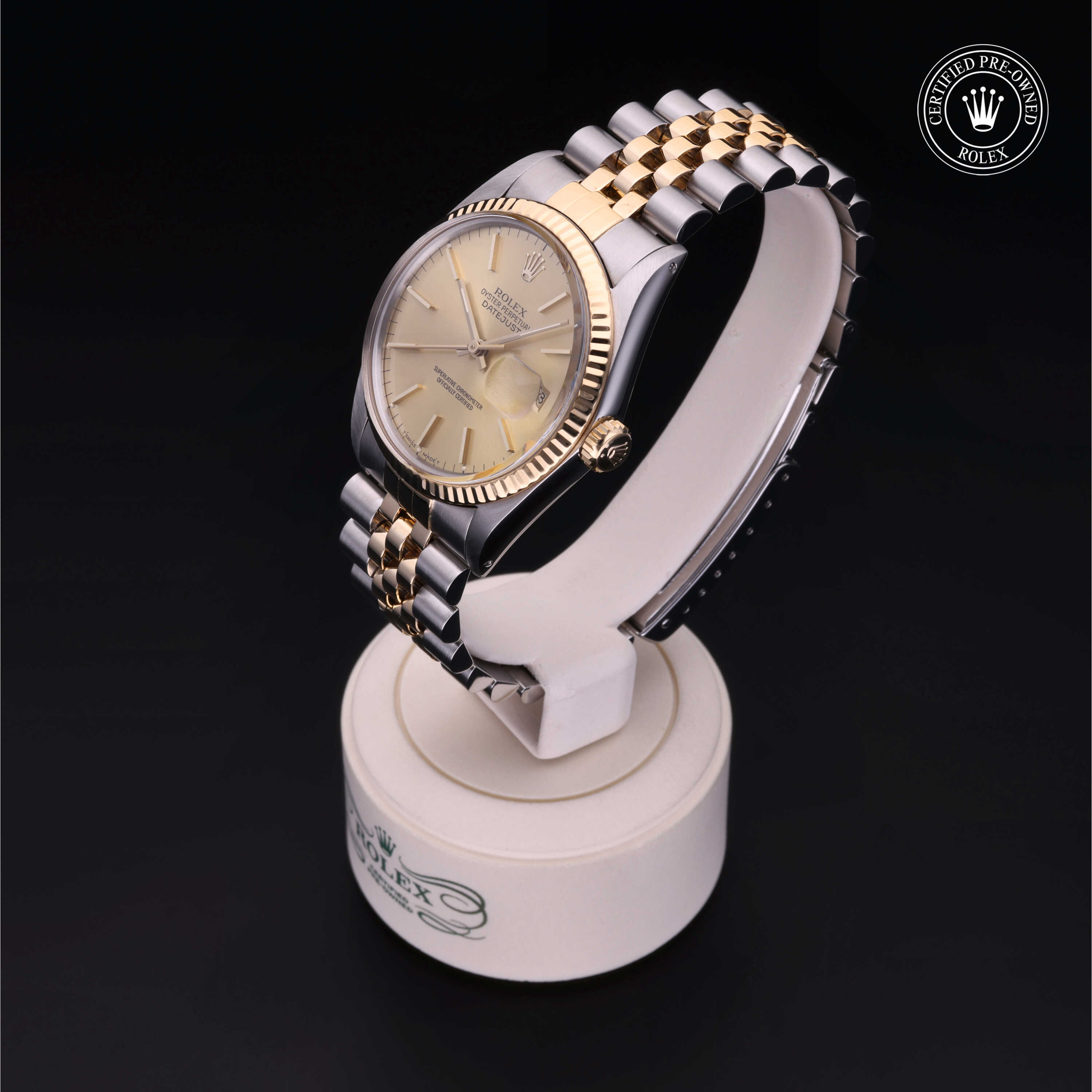 Rolex Certified Pre-Owned Oyster Perpetual Datejust 36 Yellow Rolesor Bracelet  Watch - Image 3