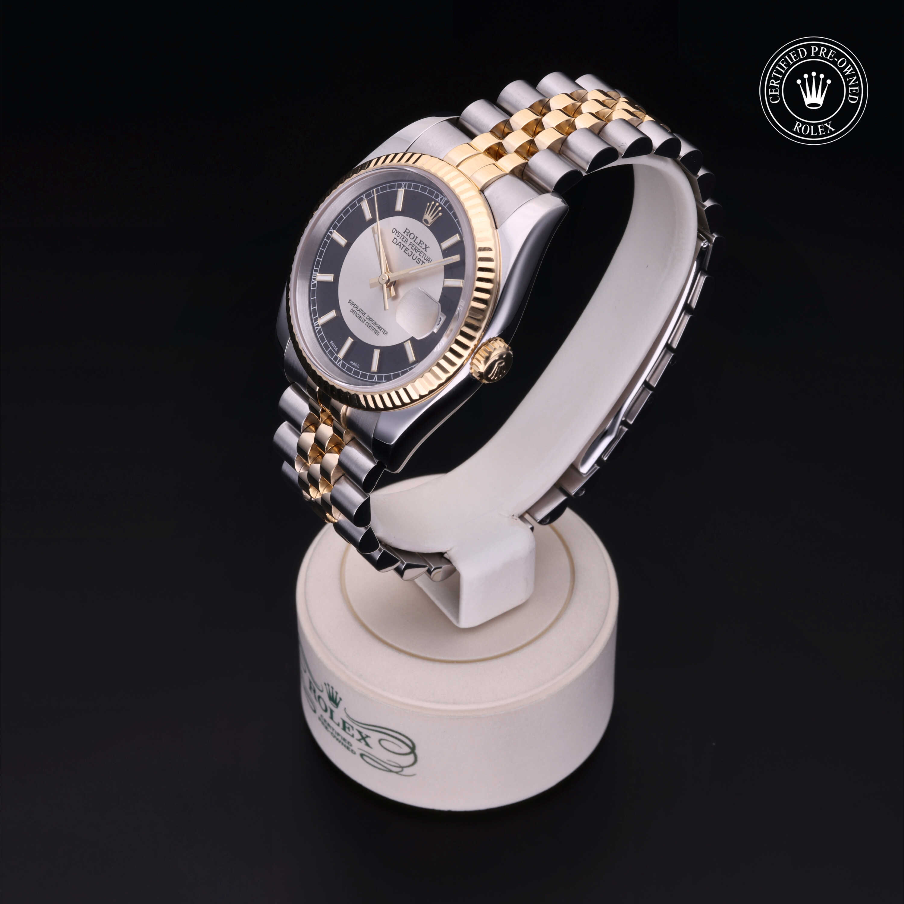 Rolex Certified Pre-Owned Datejust 36 Yellow Rolesor Bracelet  Watch - Image 3