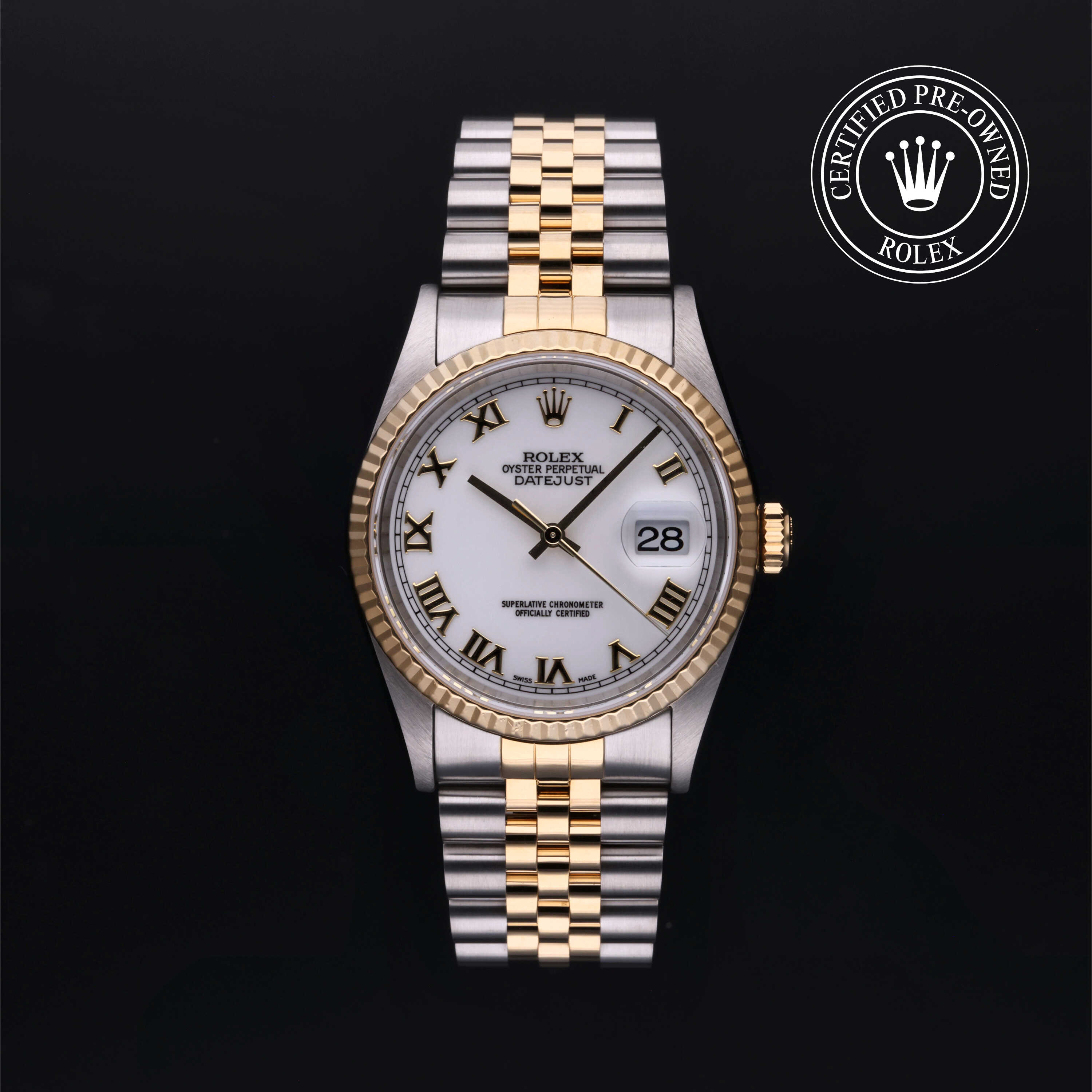 Rolex Certified Pre-Owned Oyster Perpetual Datejust 36 Yellow Rolesor Bracelet  Watch - Image 1