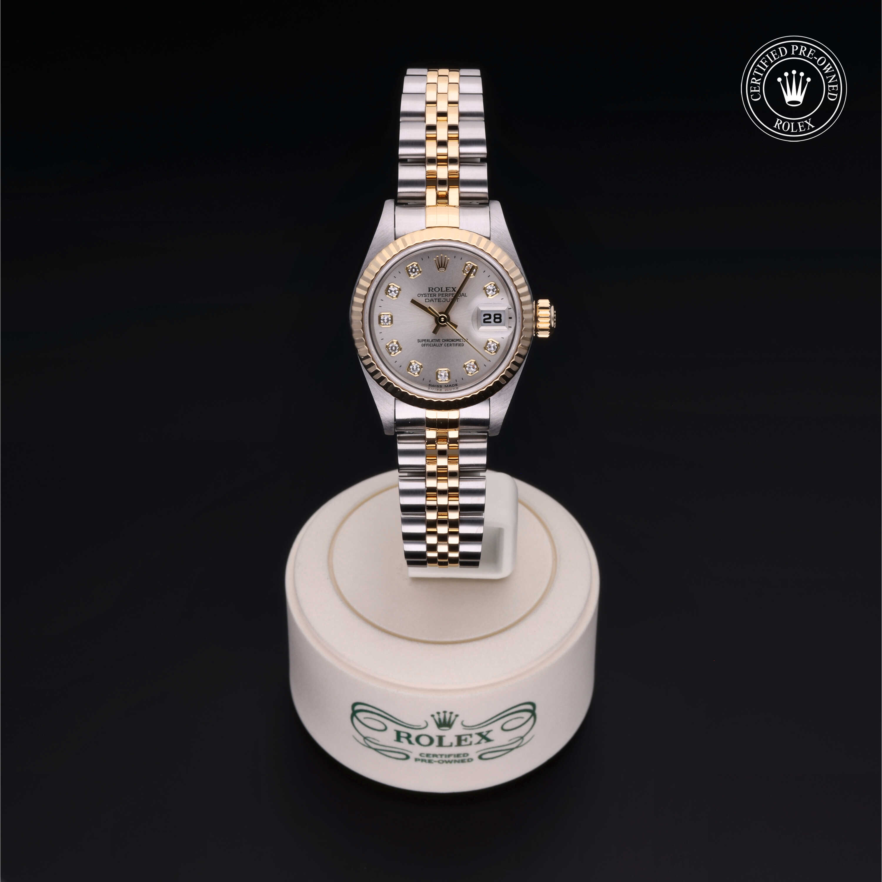 Rolex Certified Pre-Owned Oyster Perpetual Lady-Datejust 26 Yellow Rolesor Bracelet  Watch - Image 2