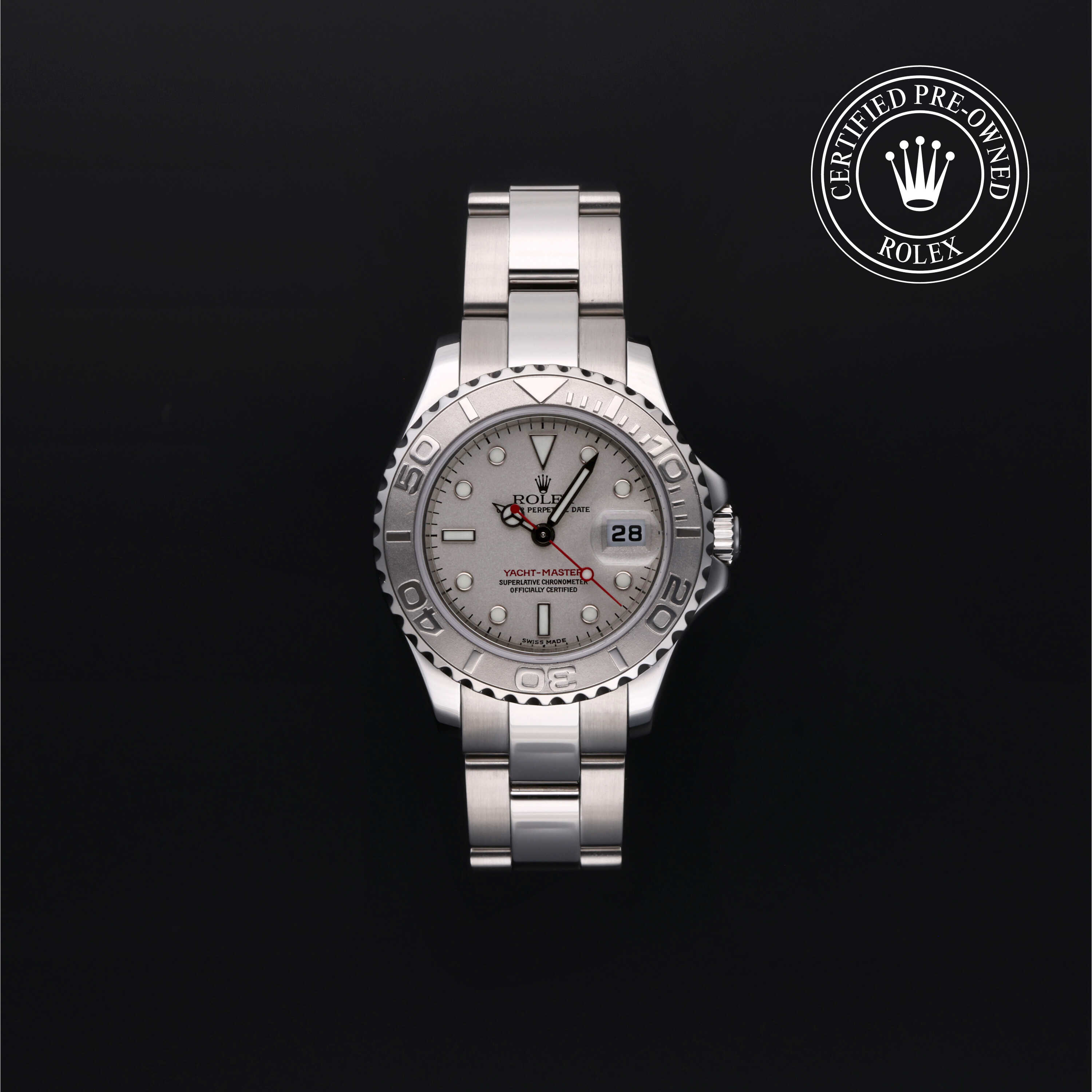 Rolex Certified Pre-Owned Oyster Perpetual Yacht-Master 29 Oystersteel Bracelet  Watch