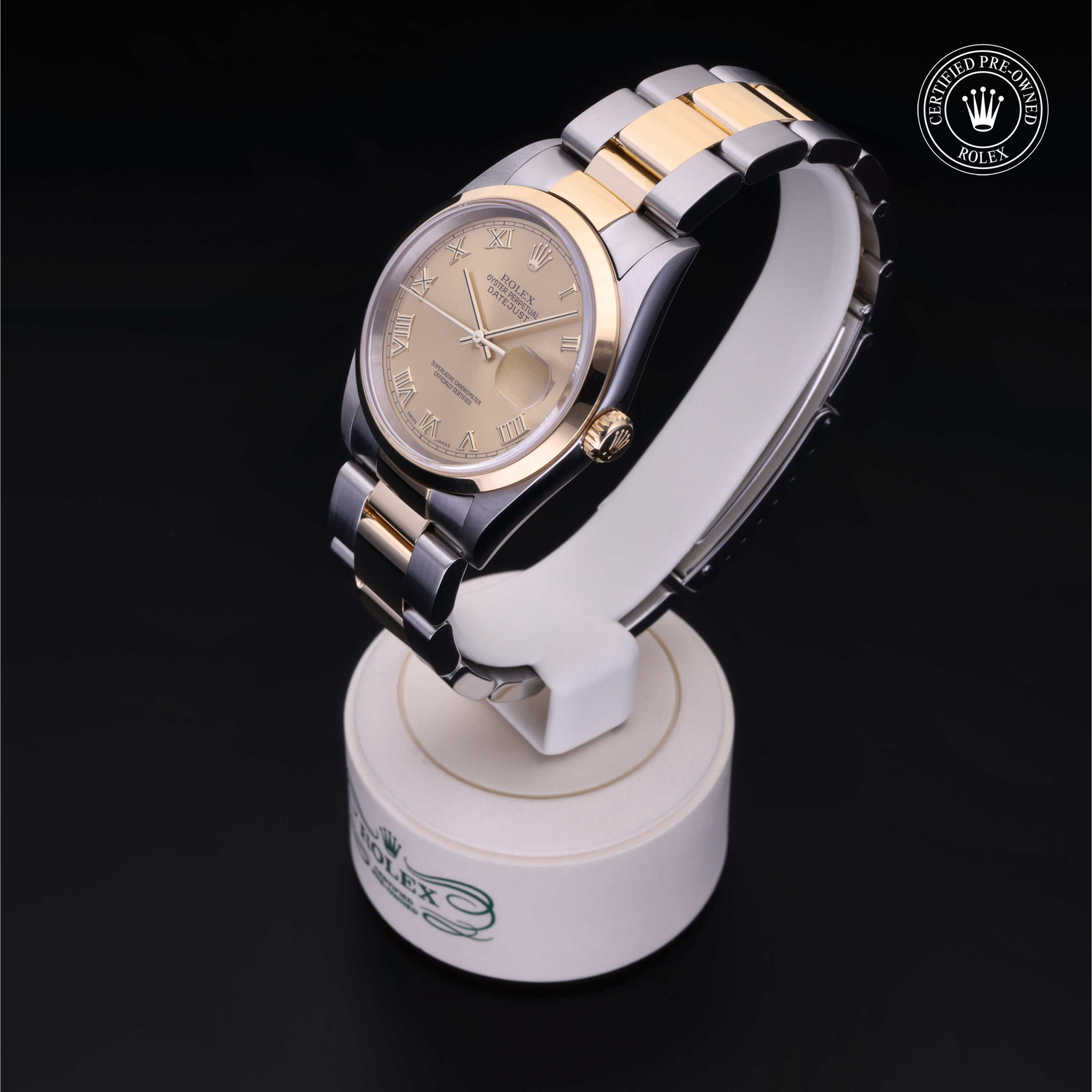 Rolex Certified Pre-Owned Oyster Perpetual Datejust 36 Yellow Rolesor Bracelet Watch - Image 3