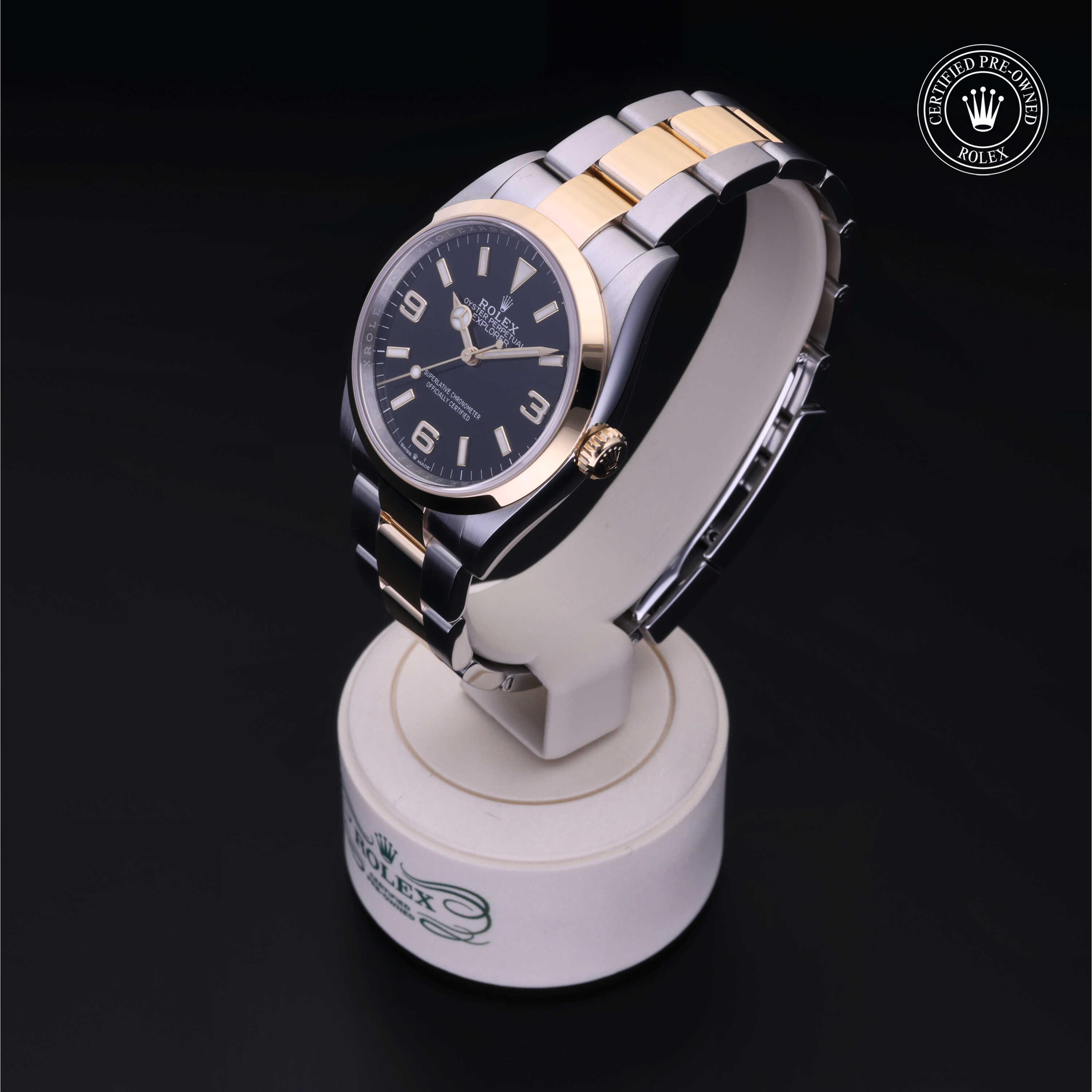 Rolex Certified Pre-Owned Explorer 36 Black Dial Watch - M124273-0001 - Image 3