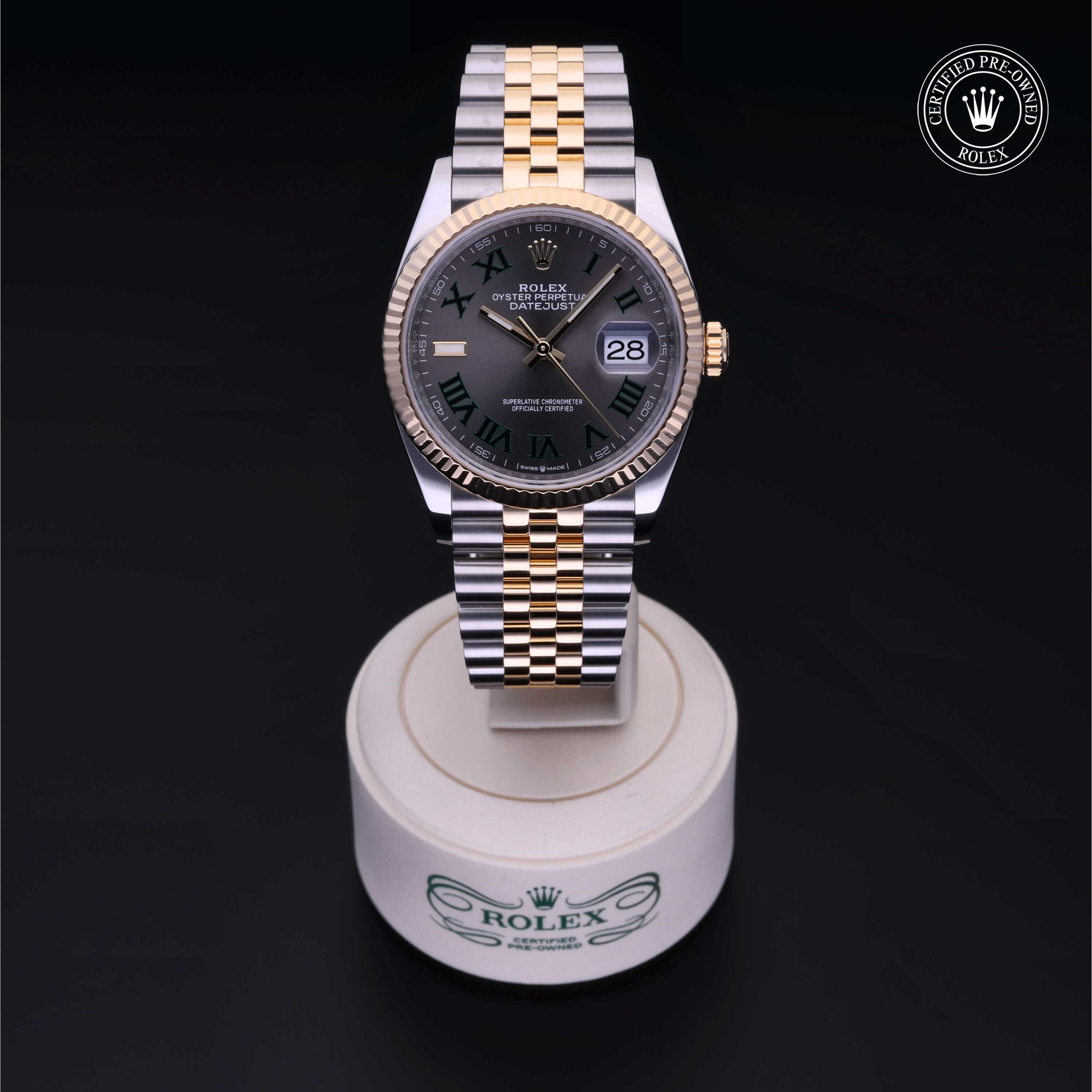 Rolex Certified Pre-Owned Oyster Perpetual Datejust 36 Slate Dial Watch - M126233-0035 - Image 2