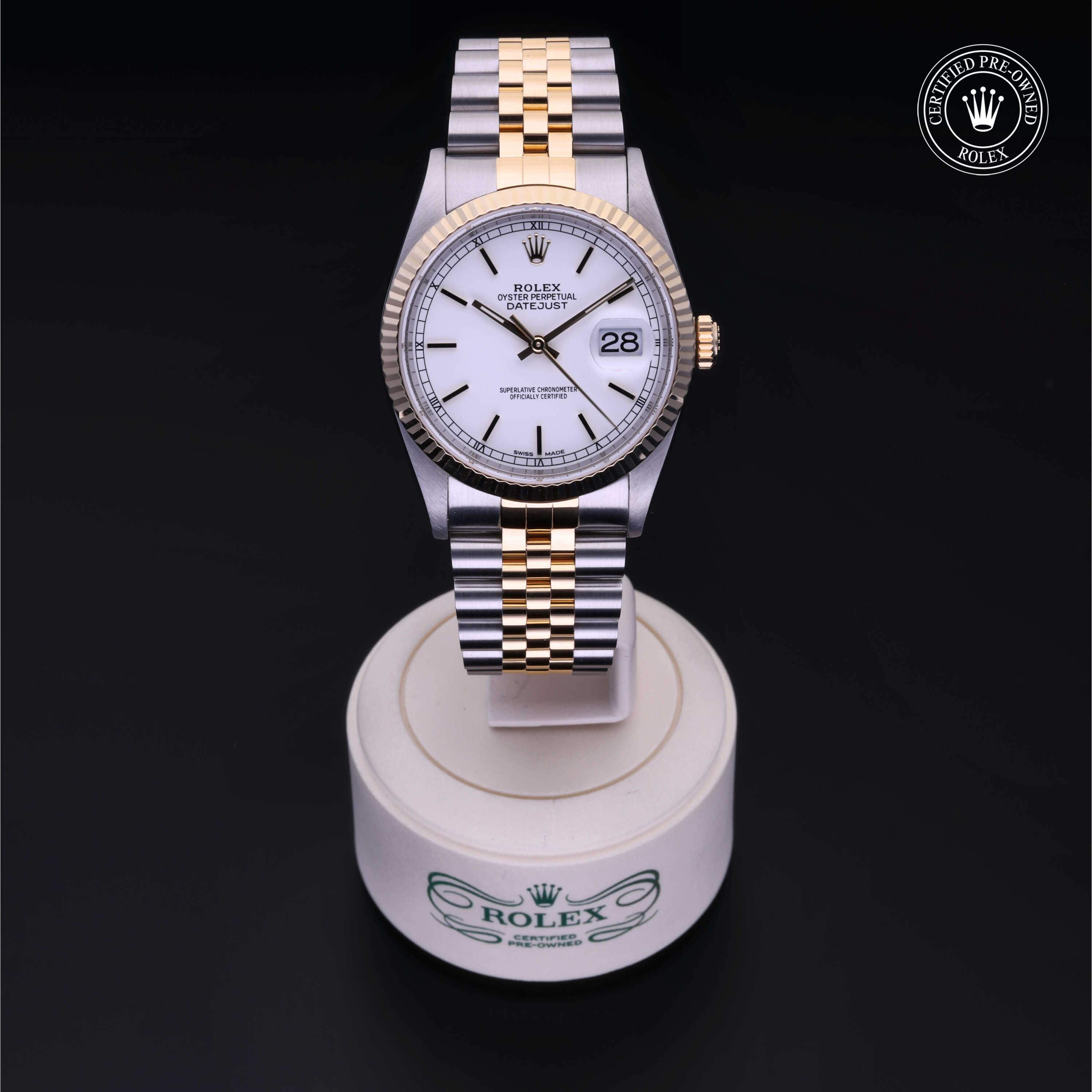 Rolex Certified Pre-Owned Oyster Perpetual Datejust 36 White Dial Watch - M16233-0027 - Image 2