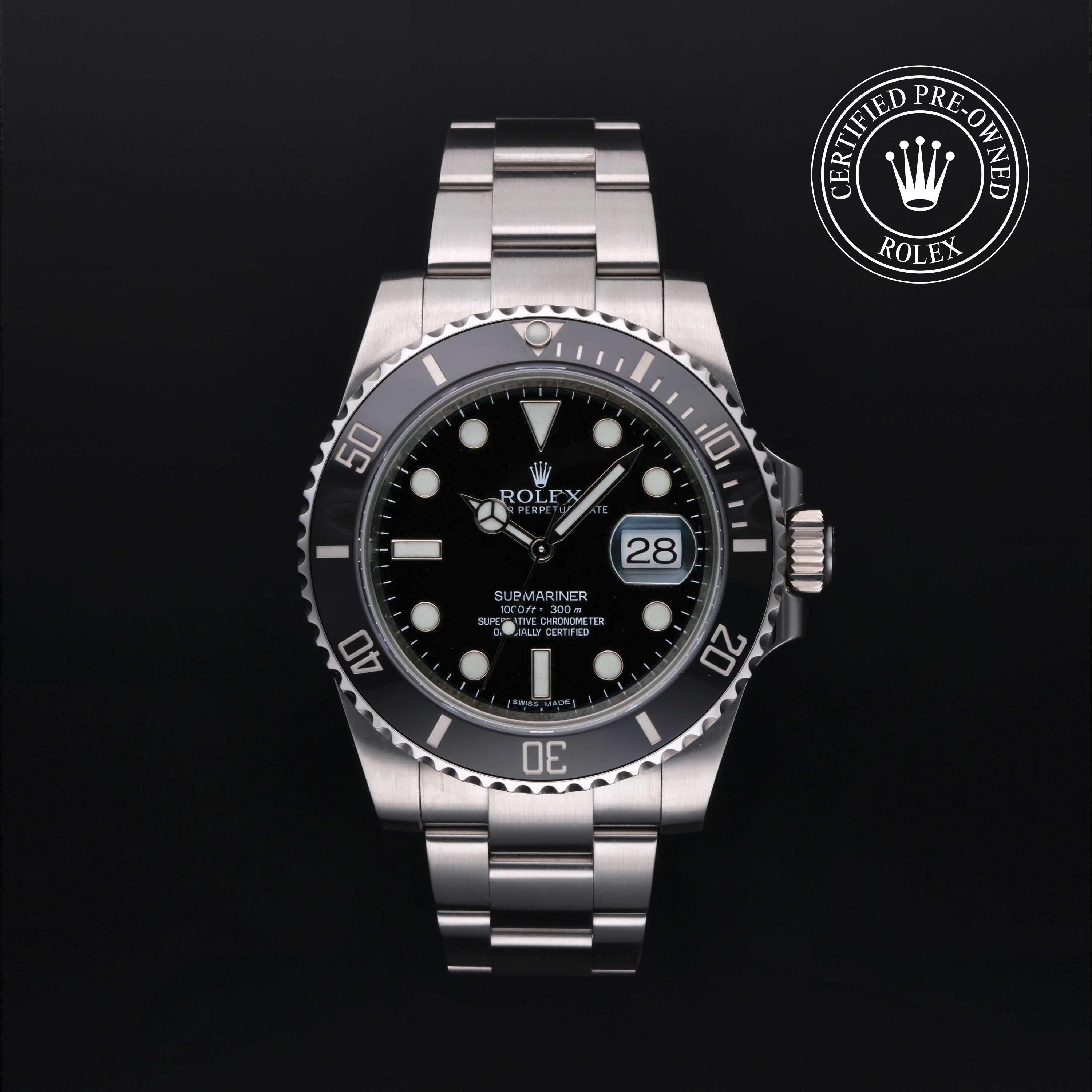 Rolex Certified Pre-Owned Submariner Date Black Dial Watch - M116610LN-0001