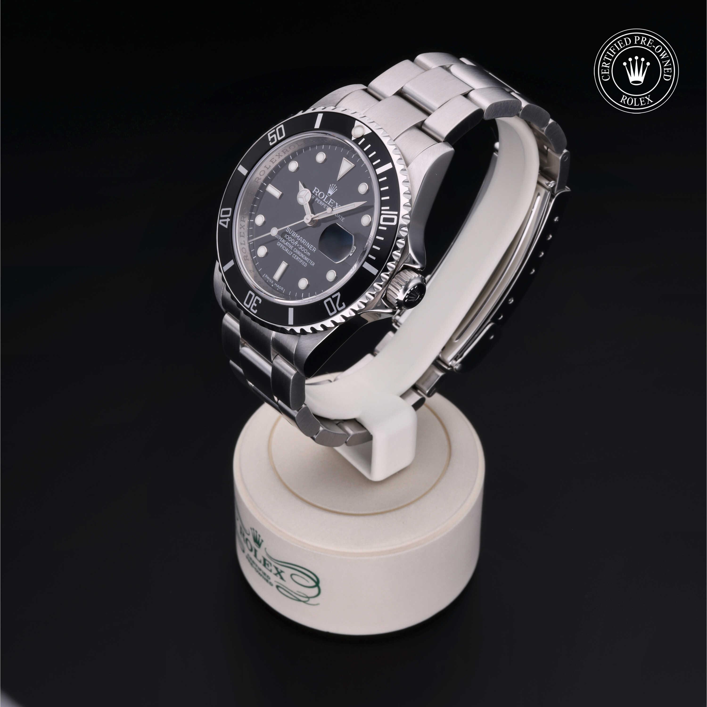 Rolex Certified Pre-Owned Oyster Perpetual Submariner Date Black Dial Watch - M16610-0007 - Image 3