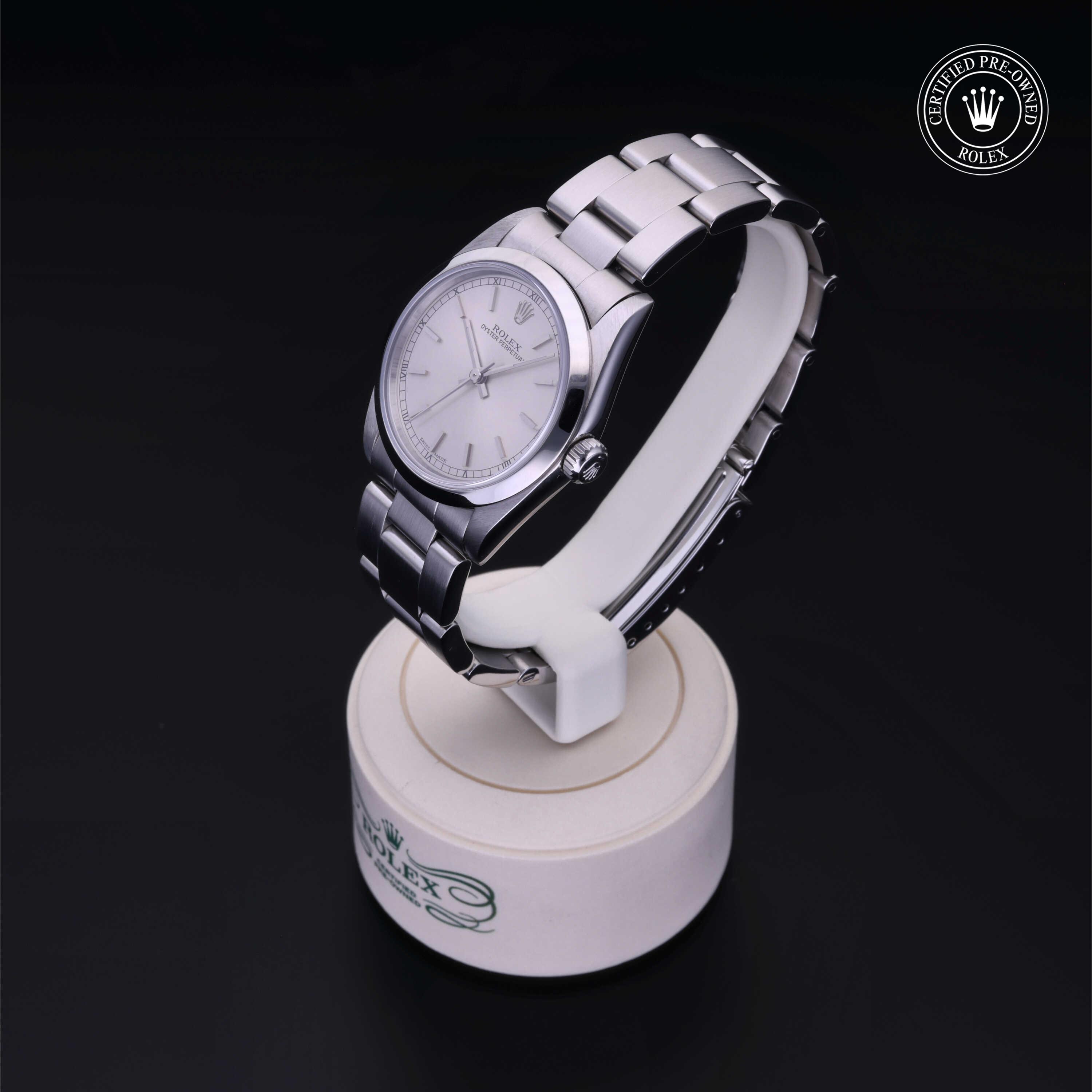 Rolex Certified Pre-Owned Oyster Perpetual 31 Silver Dial Watch - M77080-0032 - Image 3