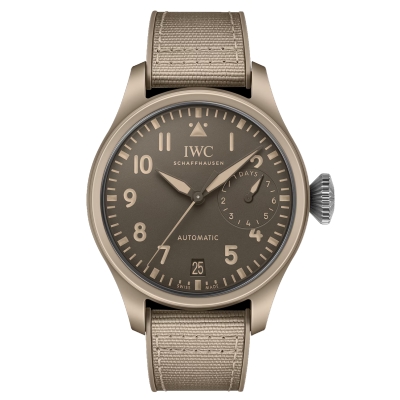 IWC Big Pilot Mojave Desert Top Gun Edition Brown Dial Beige Rubber Strap Watch 46mm - IW506003