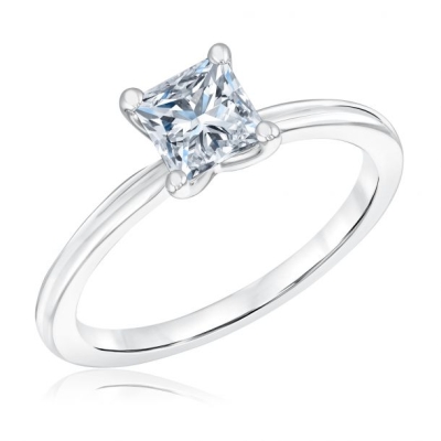 1ct Princess Lab Grown Diamond Solitaire Engagement Ring