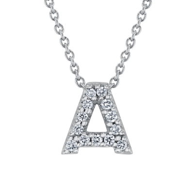 Roberto Coin Tiny Treasures Diamond Love Letter Necklace