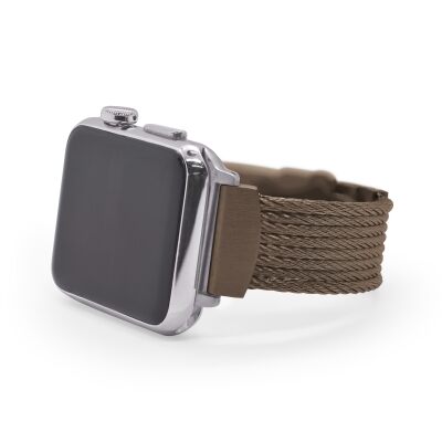 ALOR iALOR™ Cable 8-Row Chocolate Cable Apple Watch® Strap - 38-42mm - APL-55-0008-00