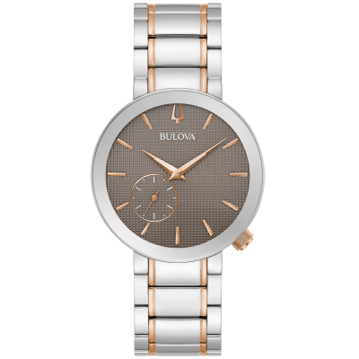 Bulova Futuro Latin GRAMMY Grey Dial Two-Tone Bracelet Watch 35mm - 98L309
