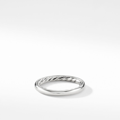 David Yurman DY Eden Band Ring in Platinum, 2.5mm