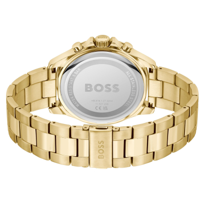 Hugo Boss Troper Chronograph Gold-Tone Bracelet Watch | 45mm | 1514059