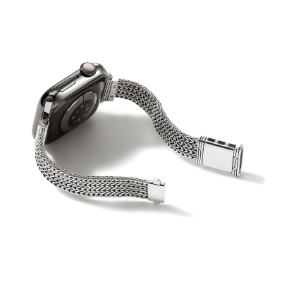 John Hardy 1/3ctw Diamond Sterling Silver Apple Watch Strap - 12mm