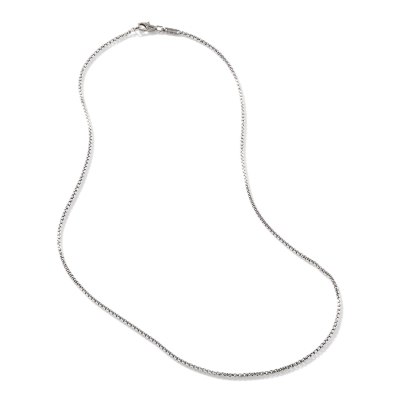 John Hardy Sterling Silver Box Chain Necklace | 2mm