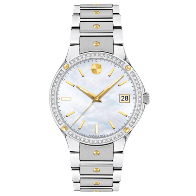 Ladies' Movado SE Dual-Finished Two-Tone Diamond Bezel Watch | 32mm | 0607517
