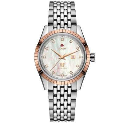 Ladies' Rado Golden Horse Automatic Diamonds Two-Tone Watch R33102903