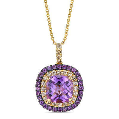 Le Vian® Grape Amethyst™ 3/8ctw Nude Diamonds™  14k Honey Gold™ Pendant Necklace