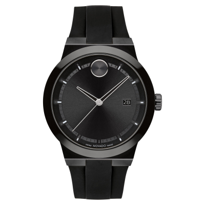 Movado BOLD Fusion Black Silicone Strap Watch 42.3mm - 3600849