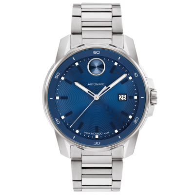 Movado BOLD Verso Automatic Blue Dial Stainless Steel Watch  | 43mm | 3601051