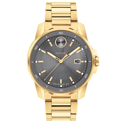 Movado BOLD Verso Automatic Grey Dial Yellow Gold Ion-Plated Watch  | 43mm | 3601053