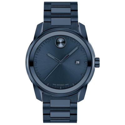 Movado BOLD Verso Blue Ion-Plated Bracelet Watch | 42mm | 3600862