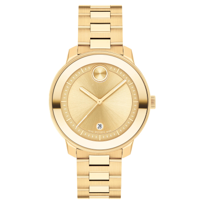 Movado BOLD Verso Pale Gold Ion-Plated Bracelet Watch | 38mm | 3600871