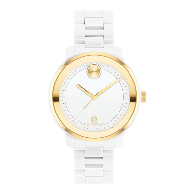 Movado BOLD Verso White Ceramic Bracelet Watch | 38.5mm | 3600934