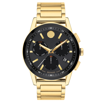 Movado Museum Sport Yellow Gold PVD-Finished Bracelet Watch | 43mm | 0607803