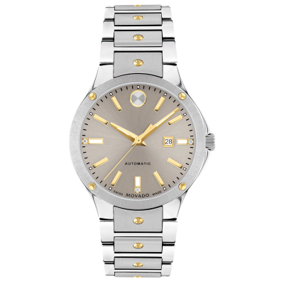 Movado SE Automatic Diamond Accent Grey Dial Two-Tone Watch | 33mm | 0607681