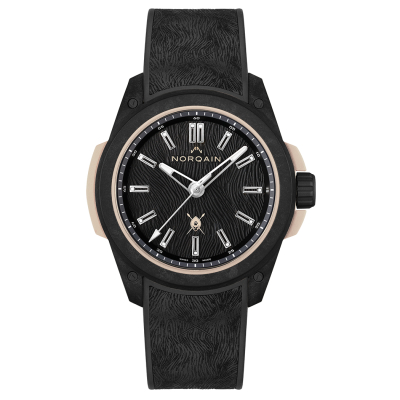 NORQAIN Independence Wild ONE Hakuna Mipaka Black Rubber Strap Limited Edition Automatic Watch | 42mm | NNQ3000QBX1LA/B001/3W1BR1.20BQ