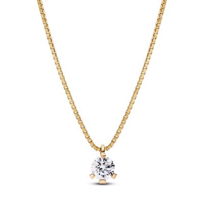 Pandora Nova 0.50ctw Lab-Grown Diamond 14k Yellow Gold Pendant Necklace