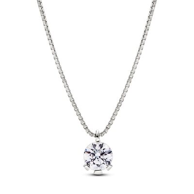 Pandora Nova 1.00ctw Lab-Grown Diamond 14k White Gold Pendant Necklace