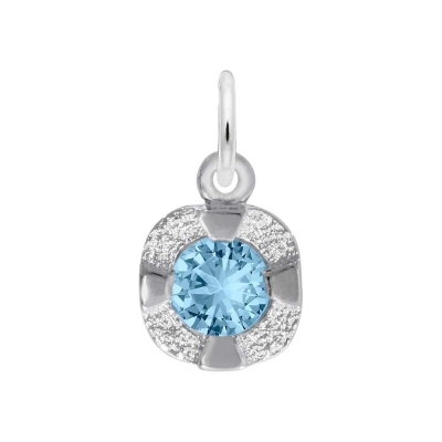 Sterling Silver December Petite Birthstone 2D Charm