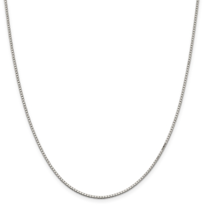 Sterling Silver Solid Box Chain Necklace | 1.5mm