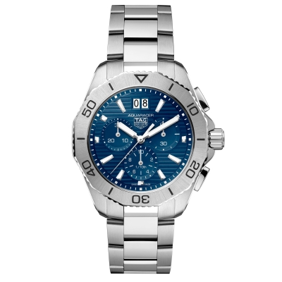 TAG Heuer AQUARACER Professional 200 Chronograph Quartz Blue Dial Stainless Steel Watch 40mm - CBP1113.BA0627