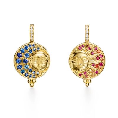 Temple St. Clair 18k Yellow Gold Eclipse Earrings