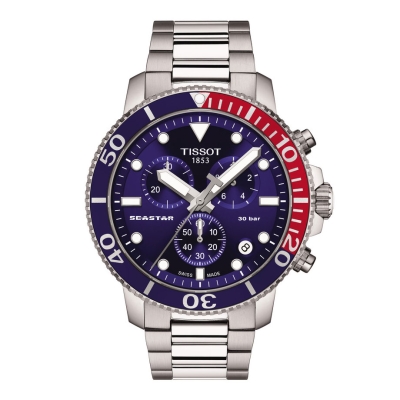 Tissot T-Sport Seastar 1000 Quartz Chronograph Diver Stainless Steel Bracelet Watch | 46mm | T1204171104103