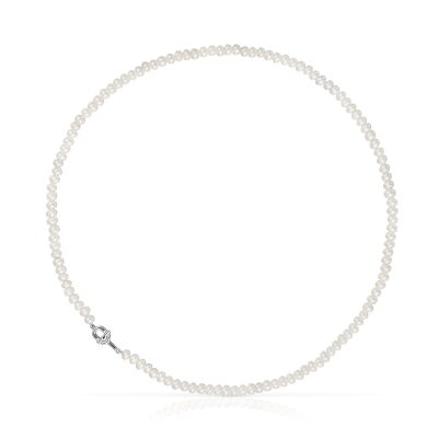 TOUS Manifesto Cultured Pearls Sterling Silver Necklace