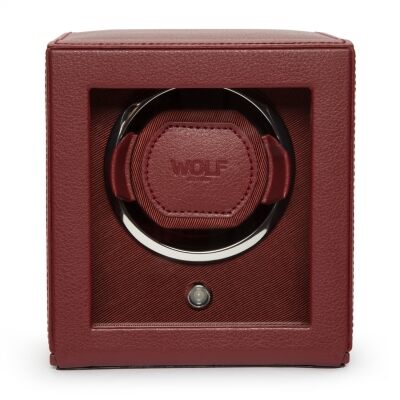 Cub Bordeaux Single Watch Winder with Cover