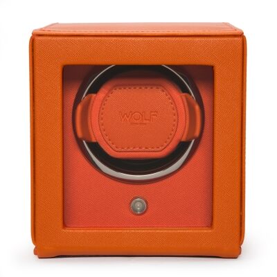 Cub Orange Single Watch Winder with Cover