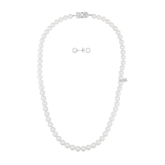 MIKIMOTO Akoya Cultured Pearl Strand Necklace and Earring Set 1