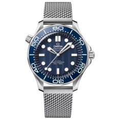 OMEGA Seamaster Diver 300M Blue Dial James Bond 60th Anniversary Stainless Steel Watch 42mm - O21030422003002 1