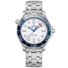 OMEGA Seamaster Diver 300M Co-Axial Master Chronometer White Dial Stainless Steel Watch 42mm - O21030422004002 1