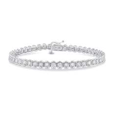 1ctw Diamond Sterling Silver Tennis Bracelet 1