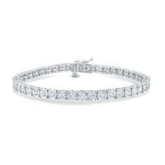 3ctw Diamond 14k White Gold Tennis Bracelet 1