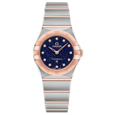 OMEGA Constellation Quartz Blue Aventurine Diamond Dial Steel and Sedna Gold Watch 25mm - O13120256053002 1