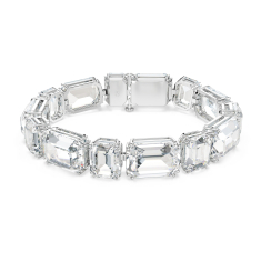 Swarovski Crystal Millenia Octagon-Cut Rhodium-Plated Bracelet 1